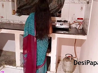Indian Couple Gender In Kitchen