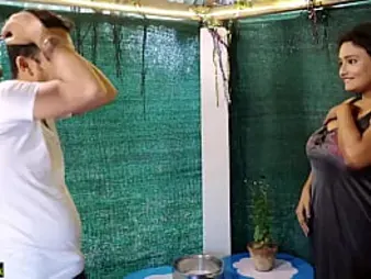 Observe Indian Bhabhi Suya025 get surprise from the rear fuck-a-thon with her buxomy Indian homie