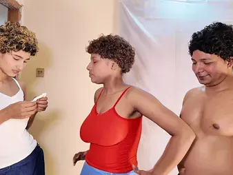 Helping my neighbor with his cock-squeezing puss while my acquaint and I pulverized juicy hardcore porn