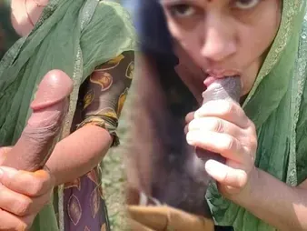 Yoursoniya's super super-fucking-hot Bhabhi Dever & Desi Bhabhi Devar get their ginormous jizz-shotguns and money-shots outside