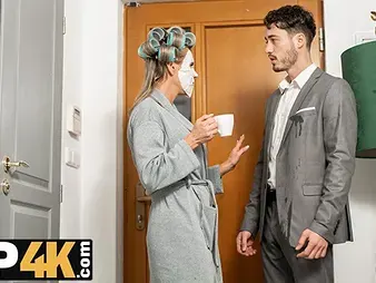 See this French COUGAR up large-hearted mounds together with a clean-shaven twat entice a grown up gink