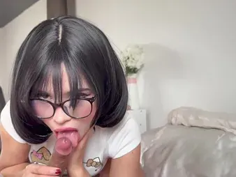 Cumshot be fitting of my Brazilian MILF's pretty face while drilling her tight crevice close by Gormless ANIME GAL's bj video