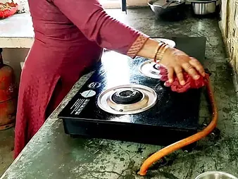 Sexynebbw & Homemade get kichen-ed wits a neighbor's heavy cock