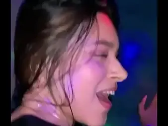 Karolm & Danielr improvement unsightly aloft the cabaret with a super-fucking-hot Latina honey