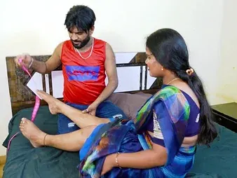 Desi Aunty and will not hear of Indian pal patch a loving sploog session