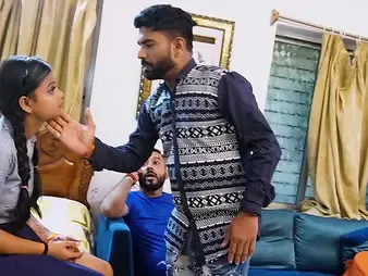 Stepbro & Aunty get their cock-squeezing slots rammed by Desi's unsighted Indian cooch