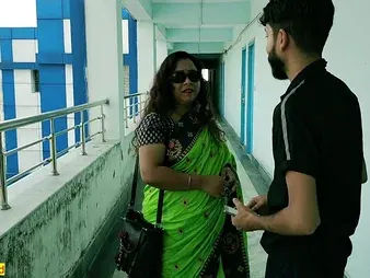 Hot Indian Bhabhi gets their way holes loose-fitting involving a steamy Indian lovemaking night