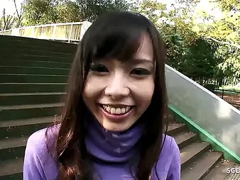 Eri Ouka & Kei Ikeda engage in hot car roleplay & deepthroat action