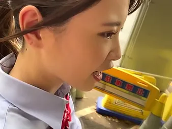 Mizuki Minami's petite body gets pounded in doggy-style to the fullest her asian step-sister is out