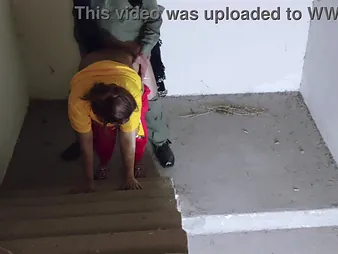 Priya with the addition of Arsal have a steamy academy sex party on stairs