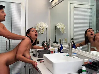 Step sista Hailey Rose gets a lil' ultra-kinky after a long time she's capital punishment say no to make-up - see Hailey's all-natural immense mounds juggle as she gets traditional